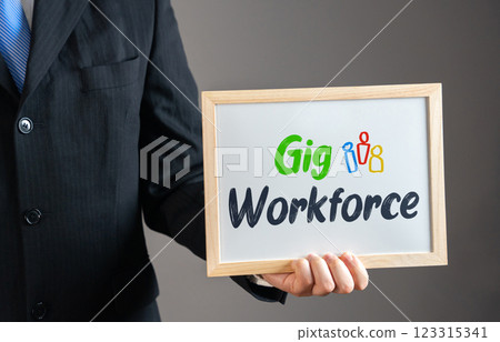 Gig workforce and business. Freelance economy, flexible employment, temporary contracts, side hustles, and independent work. Focus on modern job markets, remote work trends Gig workforce and business. Freelance economy, flexible employment, temporary contracts, side hustles, and independent work. Focus on modern job markets, remote work trends 123315341