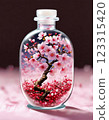 Cherry Blossom Bottle Flower World 123315420