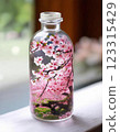 Cherry Blossom Bottle Flower World 123315429