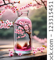 Cherry Blossom Bottle Flower World 123315451