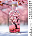 Cherry Blossom Bottle Flower World 123315457