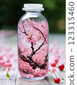 Cherry Blossom Bottle Flower World 123315460