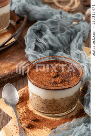 Tiramisu Chia Pudding Tiramisu Chia Pudding 123315471