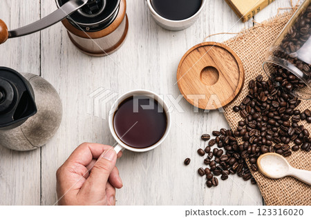 Morning coffee time 123316020