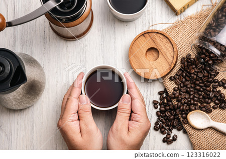 Morning coffee time 123316022