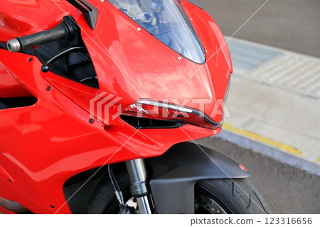 red motorcycle red motorcycle 123316656