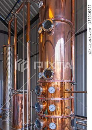 Brewery Distillation Copper Apparatus 123316935