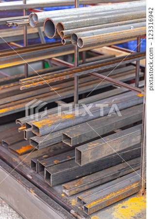 Metal Pipes Variety Shelf 123316942