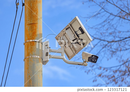 Surveilance Camera Solar Power 123317121