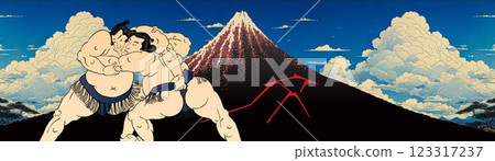 相撲選手和山下白宇 123317237