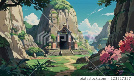 遊戲背景:一片叢林中的山頂上,有著古代文明遺址的景觀。 遊戲背景:一片叢林中的山頂上,有著古代文明遺址的景觀。 123317337