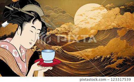 端茶的女人 123317539
