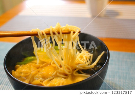 Udon for midnight snack Udon for midnight snack 123317817