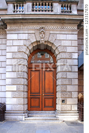 Historical building entrance 123317870