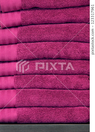Towels pile Towels pile 123317961