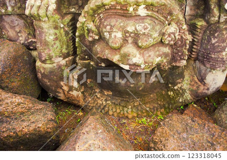 Garuda statue at Koh Ker ruins, Cambodia 1 123318045