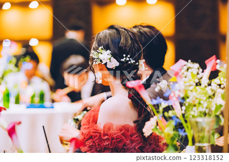 <婚禮圖片> 新娘的髮型與妝容 <婚禮圖片> 新娘的髮型與妝容 123318152