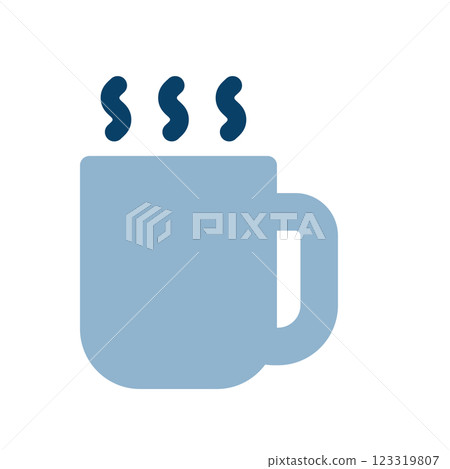 Hot drink icon illustration Hot drink icon illustration 123319807