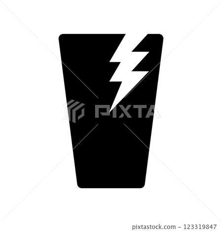 破杯子圖示說明 破杯子圖示說明 123319847