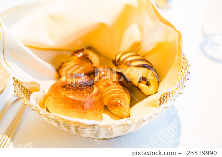 Luxury hotel bread 123319990