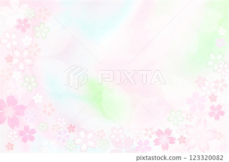 Spring cherry blossoms Japanese style background Spring cherry blossoms Japanese style background 123320082