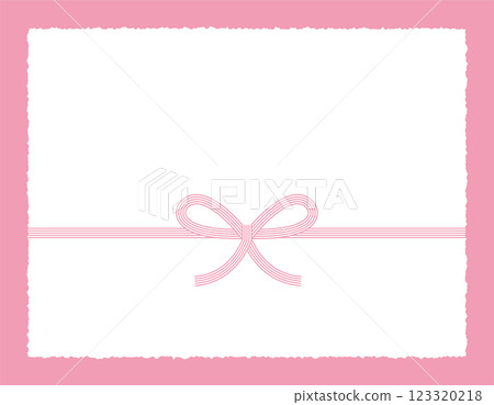 Mizuhiki 禮品包裝紙背景插圖的向量插圖 123320218