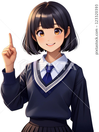 學校女生們指點 123320393