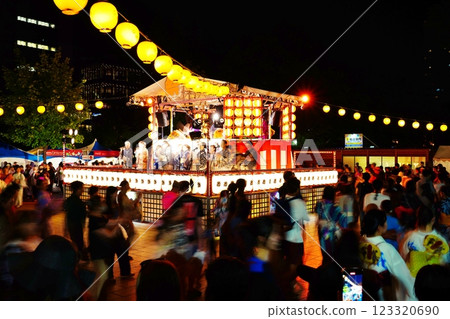 Sapporo Summer Festival: Hokkai Bon Odori dance (Odori Park, Sapporo, Hokkaido) 123320690