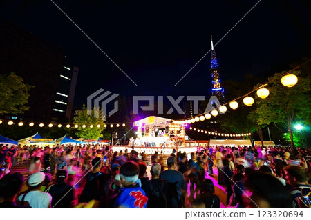 Sapporo Summer Festival: Hokkai Bon Odori dance (Odori Park, Sapporo, Hokkaido) Sapporo Summer Festival: Hokkai Bon Odori dance (Odori Park, Sapporo, Hokkaido) 123320694