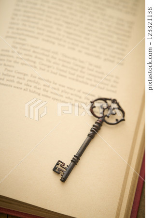 Antique books and keys - Reading image Antique books and keys - Reading image 123321138
