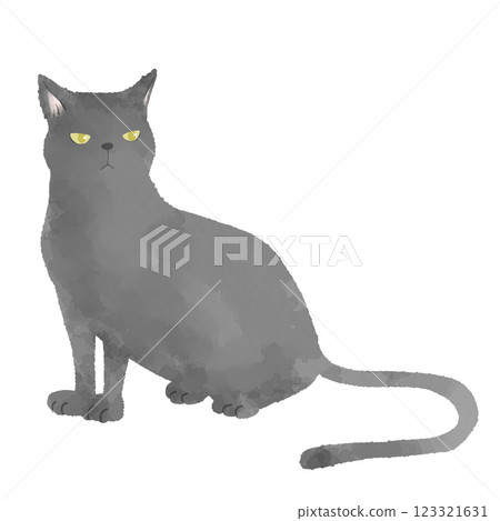 Black cat illustration Black cat illustration 123321631