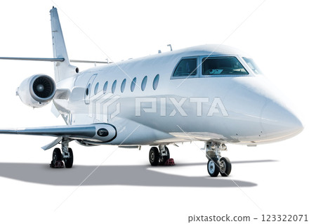 Modern corporate business jet isolated on white background Modern corporate business jet isolated on white background 123322071