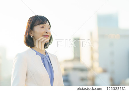 A confident middle-career woman A confident middle-career woman 123322381