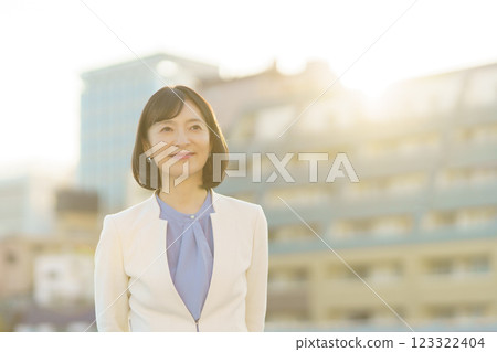 A confident middle-career woman A confident middle-career woman 123322404