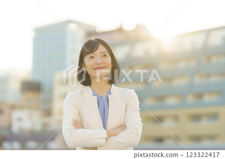 A confident middle-career woman A confident middle-career woman 123322417