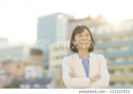 A confident middle-career woman A confident middle-career woman 123322422