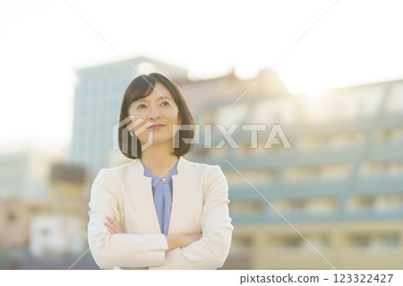 A confident middle-career woman A confident middle-career woman 123322427