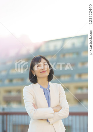 A confident middle-career woman A confident middle-career woman 123322440