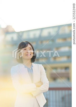 A confident middle-career woman A confident middle-career woman 123322449