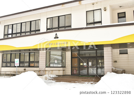 拍攝北海道乙部市明和小學的冬季風景 拍攝北海道乙部市明和小學的冬季風景 123322898