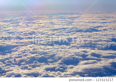 December clouds seen from the plane 123323217