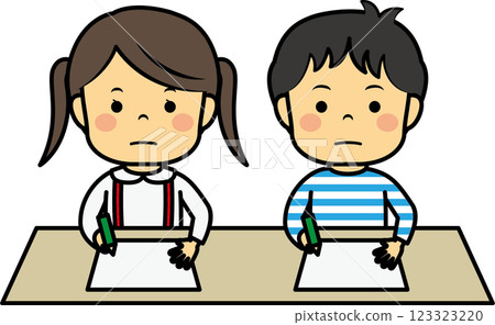 小學生參加考試 123323220