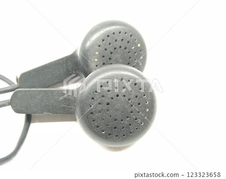 Earphone isolated on white background 123323658