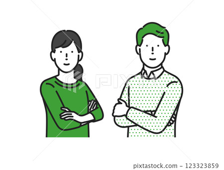 穿著便服的男女手牽手 123323859