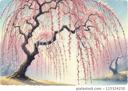 盛開的盛開的櫻花樹 123324250