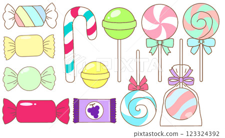 Colorful candy collection 123324392