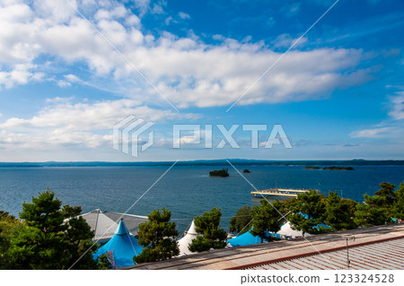 石川縣，能登島水族館在晴朗的日子，周圍的風景，九月 123324528