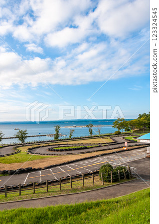 石川縣,能登島水族館在晴朗的日子,周圍的風景,九月 石川縣,能登島水族館在晴朗的日子,周圍的風景,九月 123324545