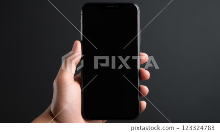 person holding black smartphone 123324783