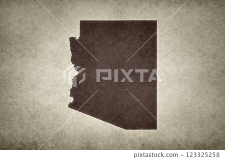 Map of Arizona on a paper Map of Arizona on a paper 123325258